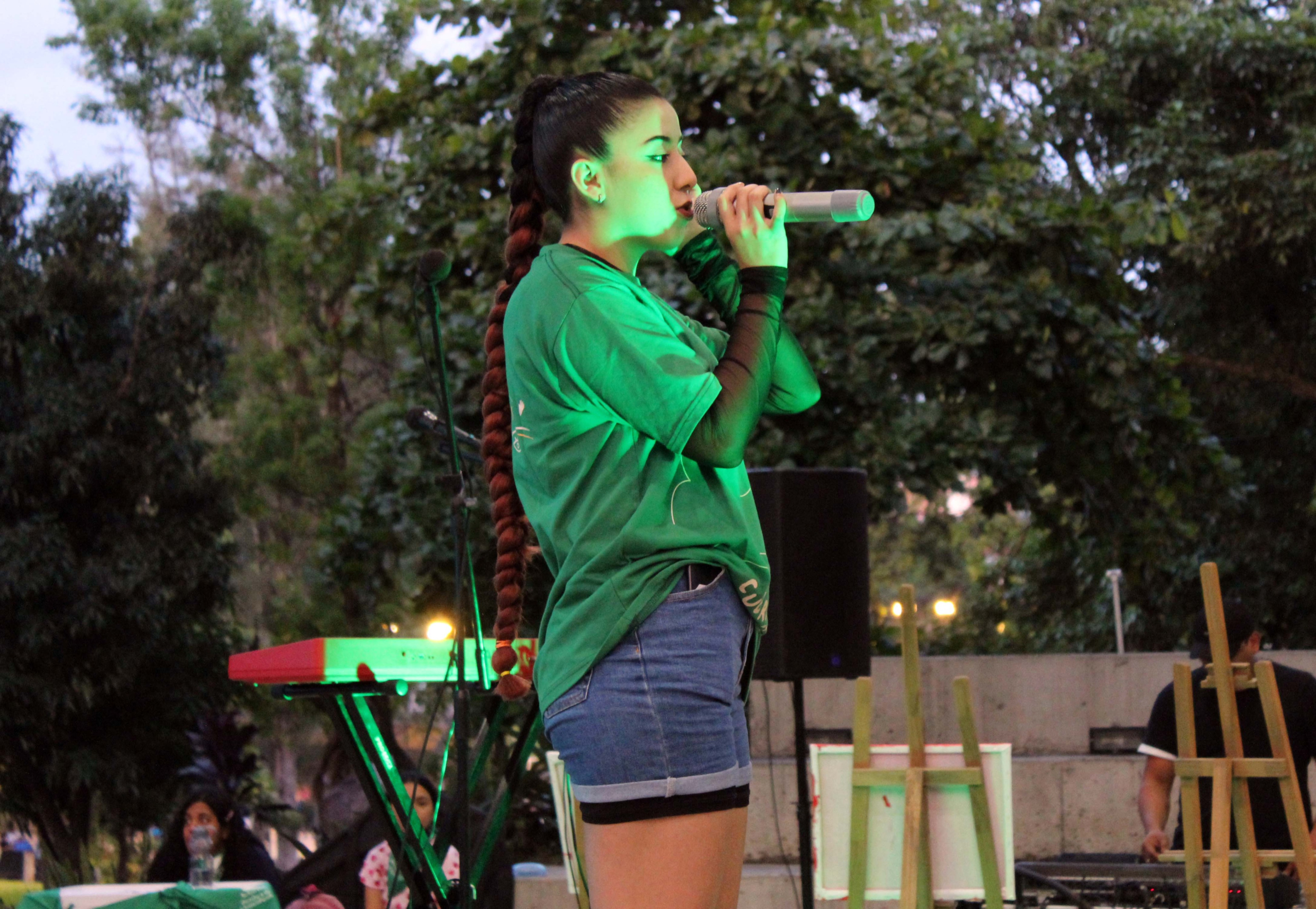 Queen de Hip Hop Femenino ganó el primer lugar en canto.
Fotografía. Ana Gómez / Revista La Brújula